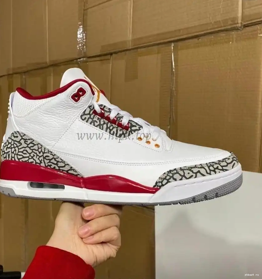 3 ship Pk materials retro air ready retail Red God jordan to Cardinal 0514